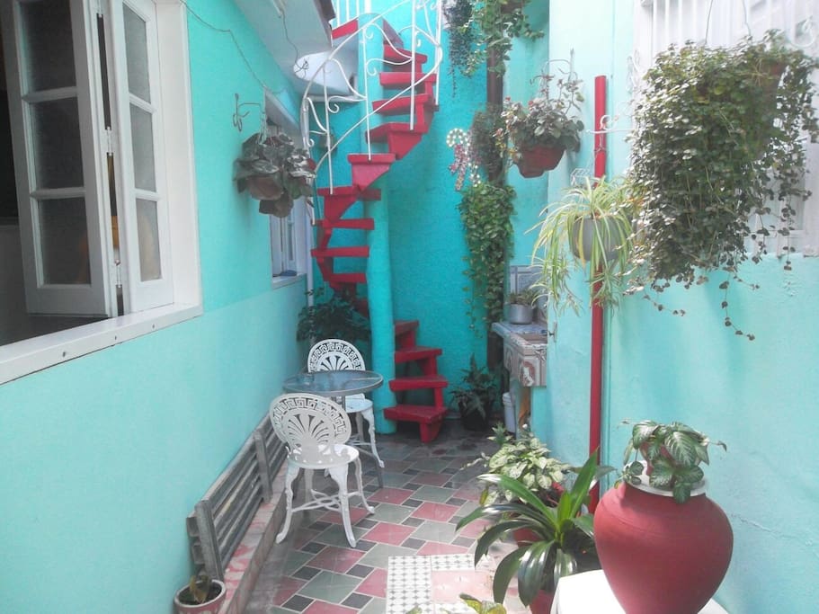 'Interior patio' Casas particulares are an alternative to hotels in Cuba.